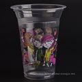 Kundengebundener Plastik-klarer Saft-Cup mit Deckel